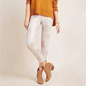 NWT Anthropologie Metallic Leggings